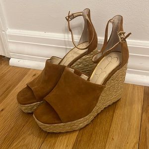 Jessica Simpson wedges worn once size 6.5